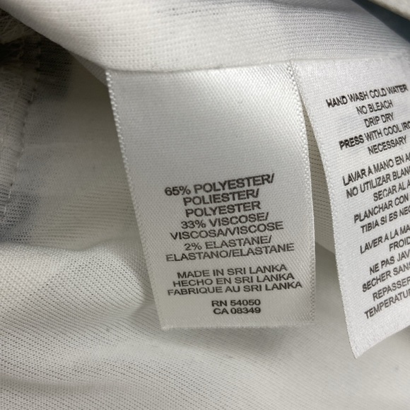 Nine West, size 2, cream and black scoop neck, sleeveless dress. - Picture 8 of 11